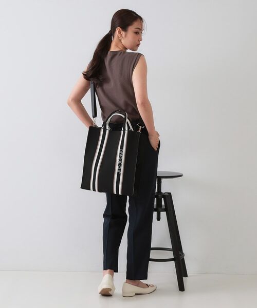 OPAQUE.CLIP / オペーク ドット クリップ トートバッグ | 【2WAY/A4サイズ対応】ラインハンドルスクエアニットトートバッグ | 詳細2