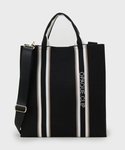 OPAQUE.CLIP / オペーク ドット クリップ トートバッグ | 【2WAY/A4サイズ対応】ラインハンドルスクエアニットトートバッグ | 詳細7