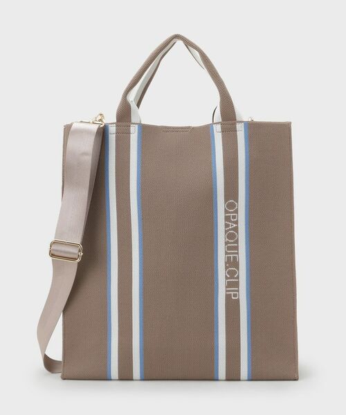 OPAQUE.CLIP / オペーク ドット クリップ トートバッグ | 【2WAY/A4サイズ対応】ラインハンドルスクエアニットトートバッグ | 詳細8