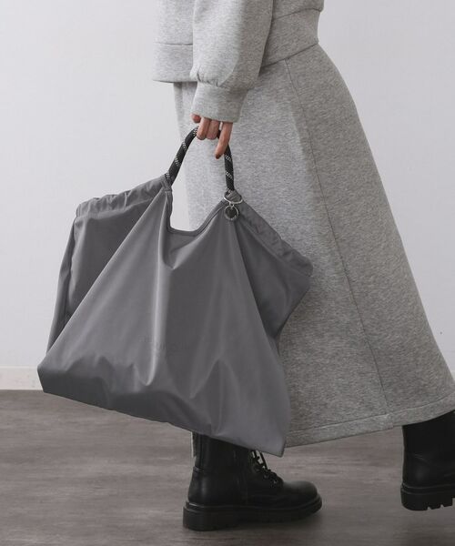 OPAQUE.CLIP / オペーク ドット クリップ トートバッグ | 【軽量/A4サイズ対応】ロープハンドルドロストBIGトートバッグ(チャコールグレー(014))
