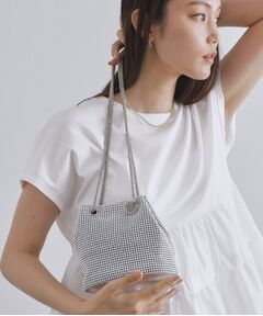 OPAQUE.CLIP / オペーク ドット クリップ ショルダーバッグ | 【2WAY】素材アソートシャイニー巾着ミニショルダーバッグ