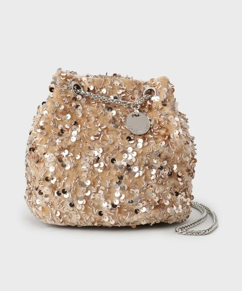 OPAQUE.CLIP / オペーク ドット クリップ ショルダーバッグ | 【2WAY】素材アソートシャイニー巾着ミニショルダーバッグ | 詳細14