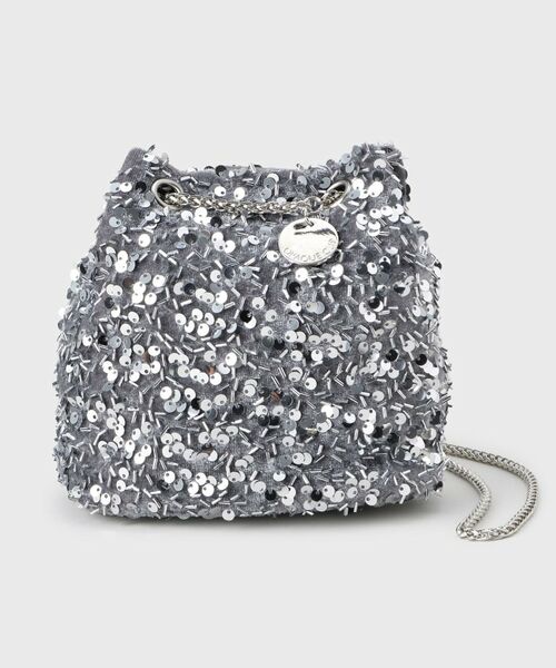 OPAQUE.CLIP / オペーク ドット クリップ ショルダーバッグ | 【2WAY】素材アソートシャイニー巾着ミニショルダーバッグ | 詳細16