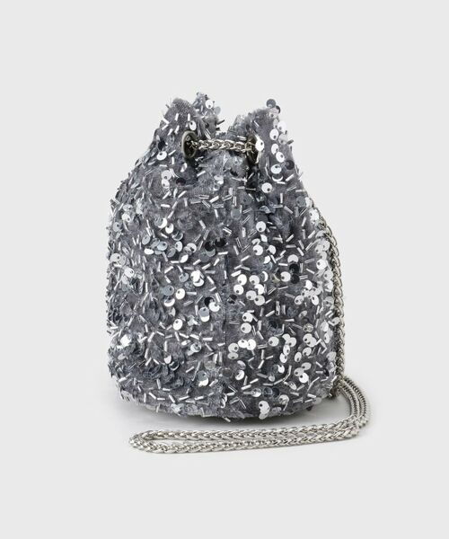 OPAQUE.CLIP / オペーク ドット クリップ ショルダーバッグ | 【2WAY】素材アソートシャイニー巾着ミニショルダーバッグ | 詳細17