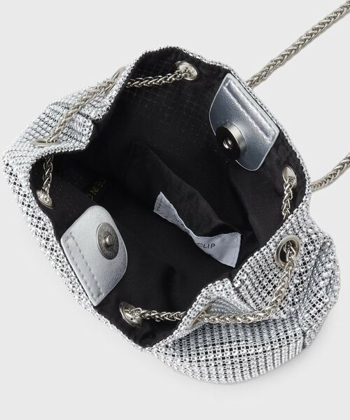 OPAQUE.CLIP / オペーク ドット クリップ ショルダーバッグ | 【2WAY】素材アソートシャイニー巾着ミニショルダーバッグ | 詳細20