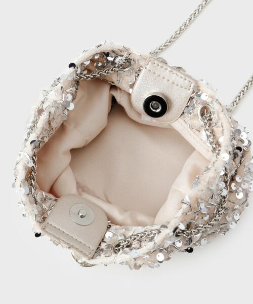 OPAQUE.CLIP / オペーク ドット クリップ ショルダーバッグ | 【2WAY】素材アソートシャイニー巾着ミニショルダーバッグ | 詳細21