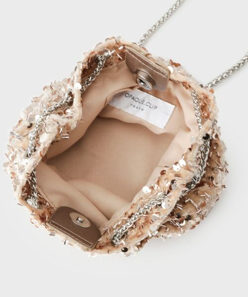 OPAQUE.CLIP / オペーク ドット クリップ ショルダーバッグ | 【2WAY】素材アソートシャイニー巾着ミニショルダーバッグ | 詳細22