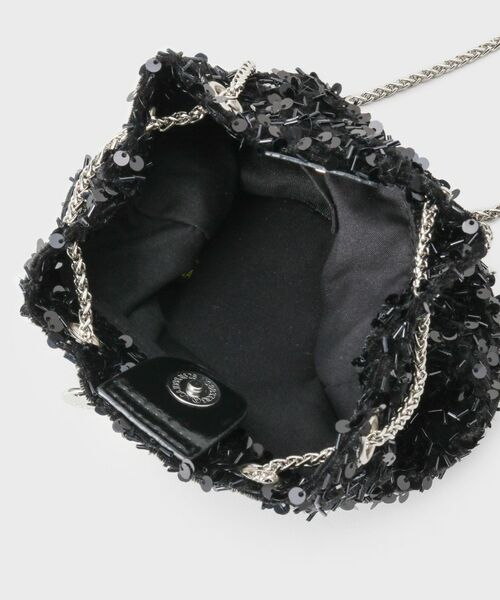 OPAQUE.CLIP / オペーク ドット クリップ ショルダーバッグ | 【2WAY】素材アソートシャイニー巾着ミニショルダーバッグ | 詳細23