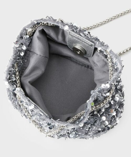 OPAQUE.CLIP / オペーク ドット クリップ ショルダーバッグ | 【2WAY】素材アソートシャイニー巾着ミニショルダーバッグ | 詳細24