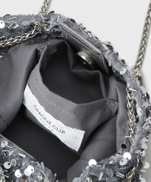 OPAQUE.CLIP / オペーク ドット クリップ ショルダーバッグ | 【2WAY】素材アソートシャイニー巾着ミニショルダーバッグ | 詳細26