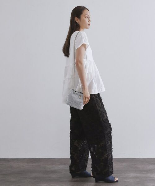 OPAQUE.CLIP / オペーク ドット クリップ ショルダーバッグ | 【2WAY】素材アソートシャイニー巾着ミニショルダーバッグ | 詳細3