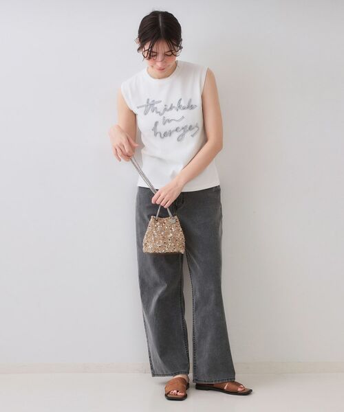 OPAQUE.CLIP / オペーク ドット クリップ ショルダーバッグ | 【2WAY】素材アソートシャイニー巾着ミニショルダーバッグ | 詳細7