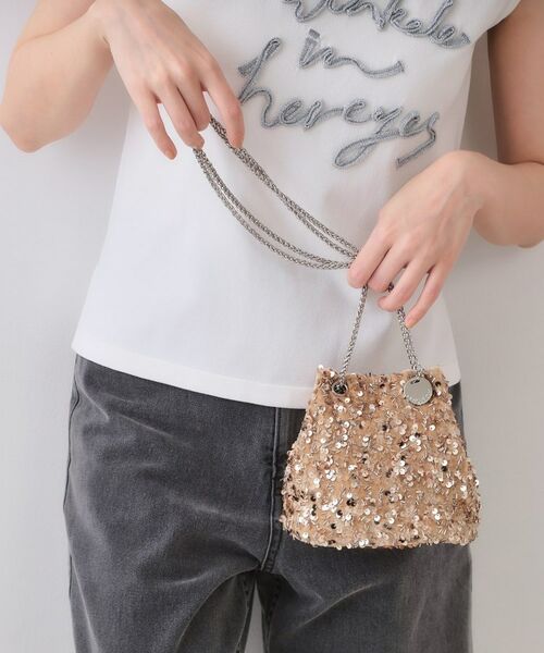 OPAQUE. CLIP/オペーク ドット クリップ 【2WAY】素材アソートシャイニー巾着ミニショルダーバッグ ピンクゴールド(005) 00 OPAQUE. CLIP/オペーク ドット クリップ 【2WAY】素材アソートシャイニー巾着ミニショルダーバッグ ピンクゴールド(005) 00