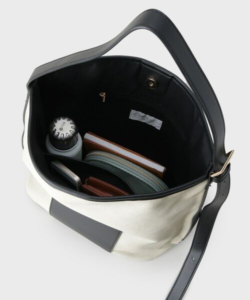OPAQUE.CLIP / オペーク ドット クリップ ショルダーバッグ | キャンバス調合皮ワンハンドルショルダーバッグ | 詳細12