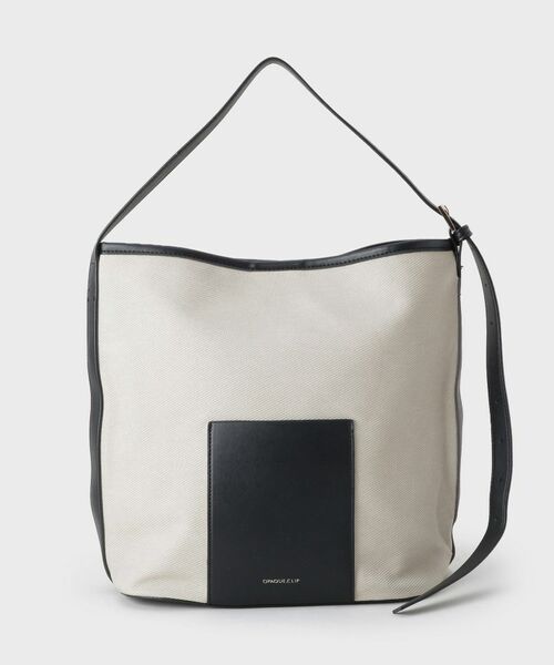 OPAQUE.CLIP / オペーク ドット クリップ ショルダーバッグ | キャンバス調合皮ワンハンドルショルダーバッグ | 詳細6