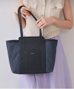 OPAQUE.CLIP / オペーク ドット クリップ トートバッグ | 【A4サイズ対応/多ポケット】キャンバス調合皮トートバッグ