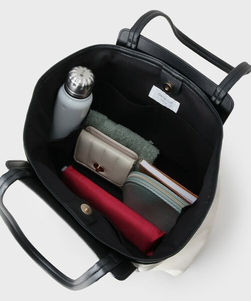 OPAQUE.CLIP / オペーク ドット クリップ トートバッグ | 【A4サイズ対応/多ポケット】キャンバス調合皮トートバッグ | 詳細12