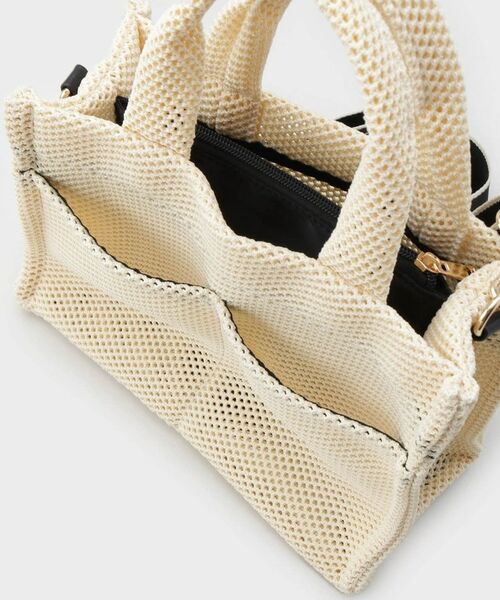 OPAQUE.CLIP / オペーク ドット クリップ トートバッグ | 【2WAY】メッシュスクエアミドルトートバッグ | 詳細13