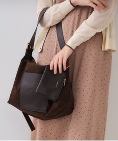 OPAQUE.CLIP / オペーク ドット クリップ ショルダーバッグ | 【2WAY/A4サイズ対応】ポーチ付きフェイクスエードショルダーバッグ