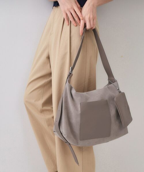 OPAQUE.CLIP / オペーク ドット クリップ ショルダーバッグ | 【2WAY/A4サイズ対応】ポーチ付きフェイクスエードショルダーバッグ | 詳細3