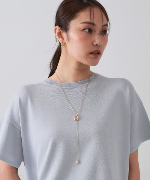 OPAQUE.CLIP / オペーク ドット クリップ ネックレス・ペンダント・チョーカー | 【2WAY】Y字しずくメタルネックレス | 詳細8