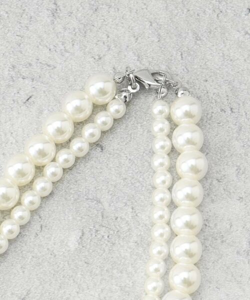 OPAQUE.CLIP / オペーク ドット クリップ ネックレス・ペンダント・チョーカー | 【3WAY】2連フェイクパール ショート＆ロング ネックレス | 詳細4