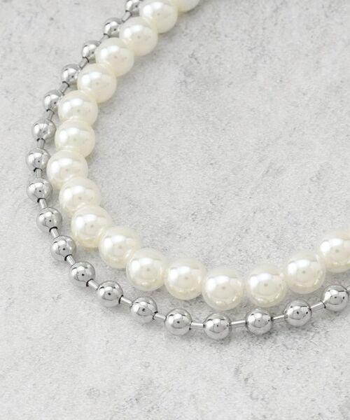 OPAQUE.CLIP / オペーク ドット クリップ ネックレス・ペンダント・チョーカー | 【3WAY】2連フェイクパール ショート＆ロング ネックレス | 詳細6