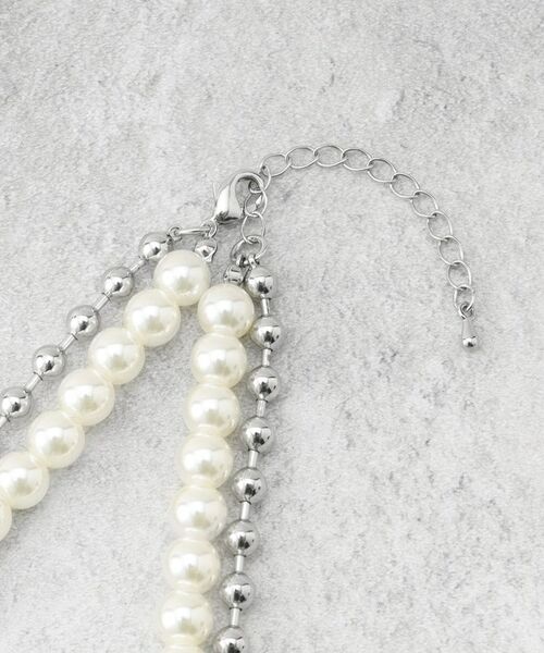 OPAQUE.CLIP / オペーク ドット クリップ ネックレス・ペンダント・チョーカー | 【3WAY】2連フェイクパール ショート＆ロング ネックレス | 詳細7