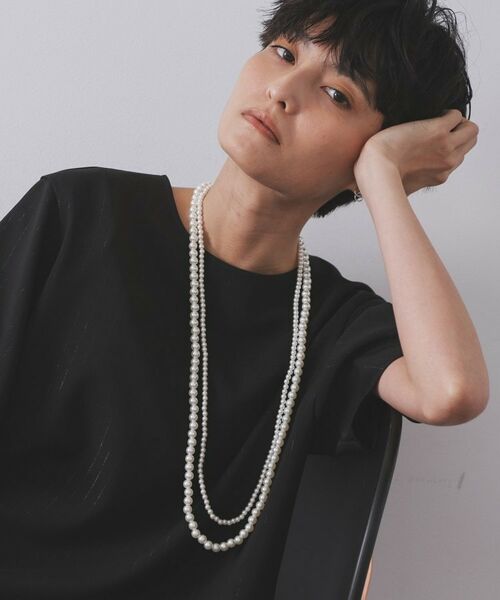 OPAQUE.CLIP / オペーク ドット クリップ ネックレス・ペンダント・チョーカー | 【3WAY】2連フェイクパール ショート＆ロング ネックレス | 詳細9