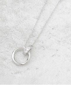 OPAQUE.CLIP / オペーク ドット クリップ ネックレス・ペンダント・チョーカー | メタルダブルリングショートネックレス