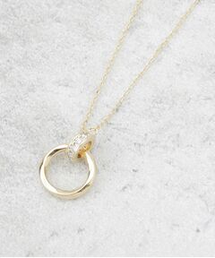 OPAQUE.CLIP / オペーク ドット クリップ ネックレス・ペンダント・チョーカー | メタルダブルリングショートネックレス