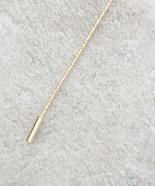 OPAQUE.CLIP / オペーク ドット クリップ ネックレス・ペンダント・チョーカー | ニュアンスビジューバー×フェイクパールスライドネックレス | 詳細3