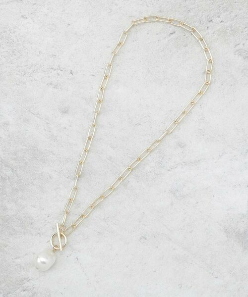 OPAQUE.CLIP / オペーク ドット クリップ ネックレス・ペンダント・チョーカー | チェーン×フェイクパール マンテルネックレス | 詳細2
