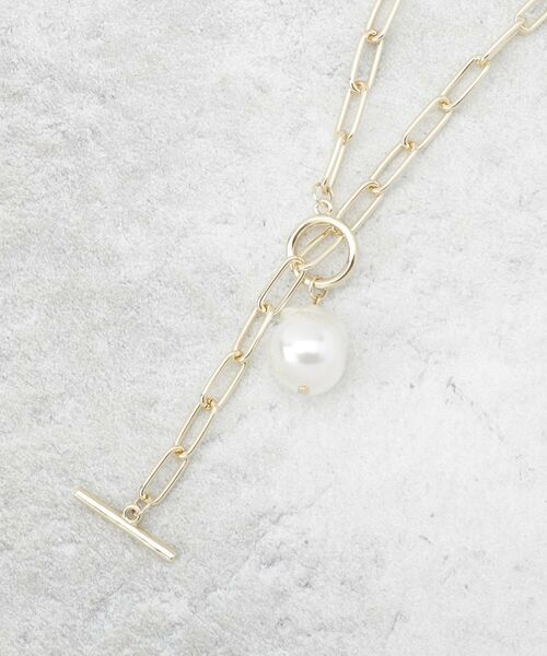 OPAQUE.CLIP / オペーク ドット クリップ ネックレス・ペンダント・チョーカー | チェーン×フェイクパール マンテルネックレス | 詳細3