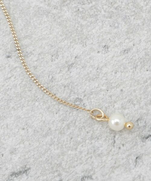 OPAQUE.CLIP / オペーク ドット クリップ ネックレス・ペンダント・チョーカー | オーバルメタル×フェイクパール スライドネックレス | 詳細5