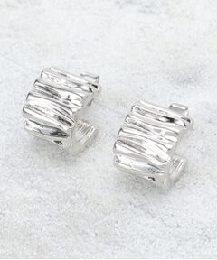 OPAQUE.CLIP / オペーク ドット クリップ ピアス・イヤリング | しわメタルピアス