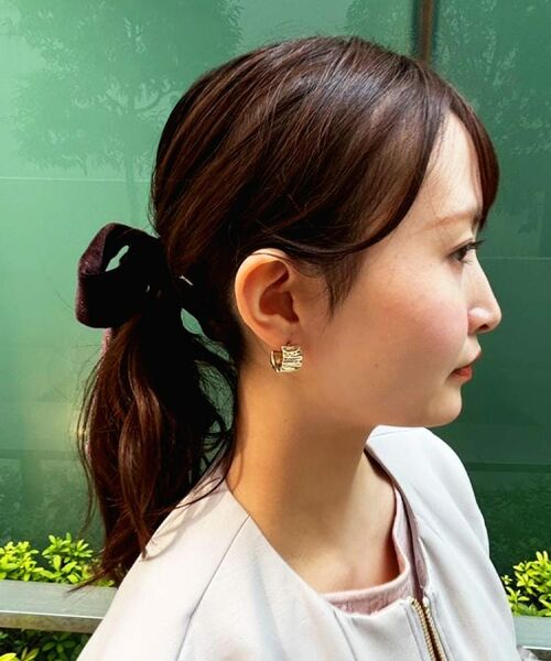 OPAQUE.CLIP / オペーク ドット クリップ ピアス・イヤリング | しわメタルピアス | 詳細6