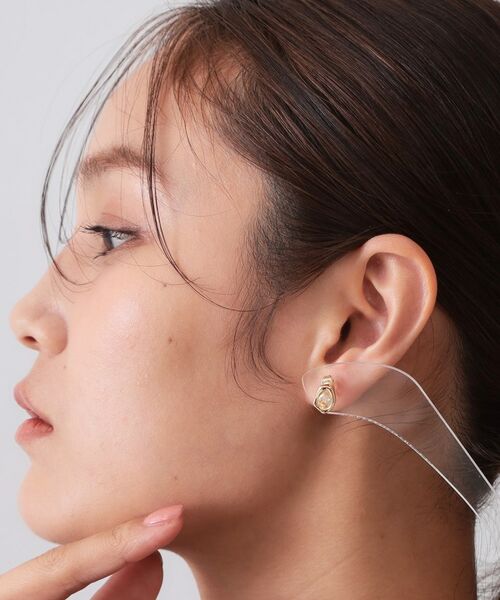 OPAQUE.CLIP / オペーク ドット クリップ ピアス・イヤリング | メタル縁取りビジューピアス | 詳細5
