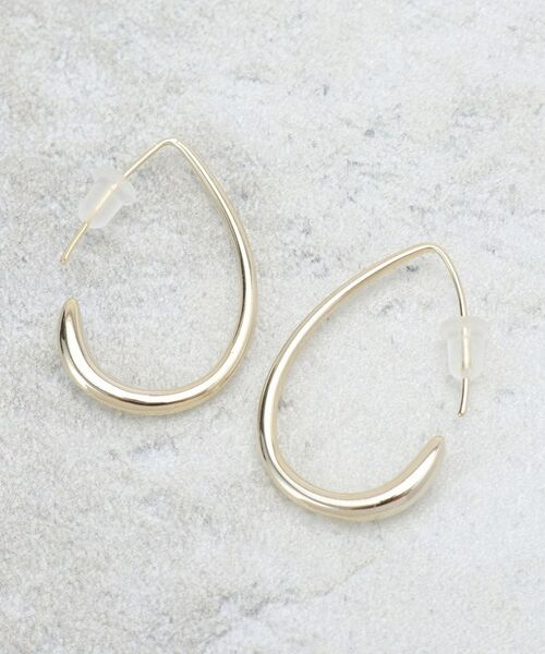 OPAQUE.CLIP / オペーク ドット クリップ ピアス・イヤリング | しずくメタルフープピアス | 詳細1