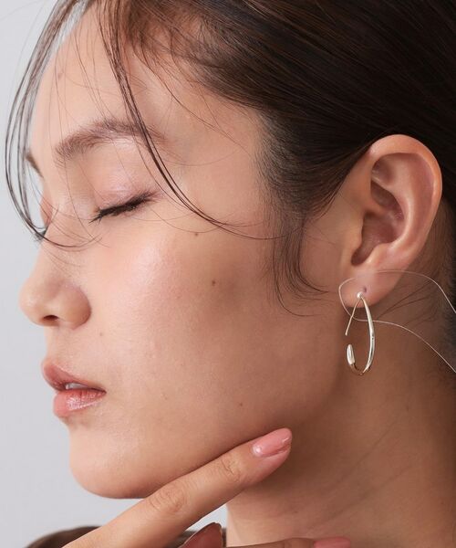 OPAQUE.CLIP / オペーク ドット クリップ ピアス・イヤリング | しずくメタルフープピアス | 詳細5