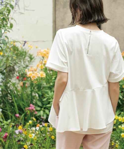 OPAQUE.CLIP / オペーク ドット クリップ カットソー | アシンメトリー切替ドッキングトップス | 詳細24