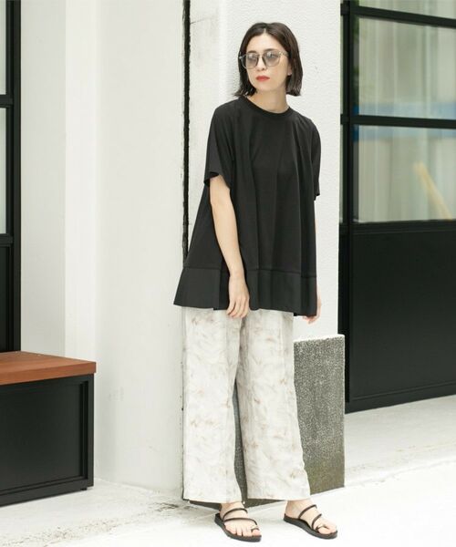 OPAQUE.CLIP / オペーク ドット クリップ カットソー | Aラインドッキングカットソー【洗濯機洗い可】 | 詳細15