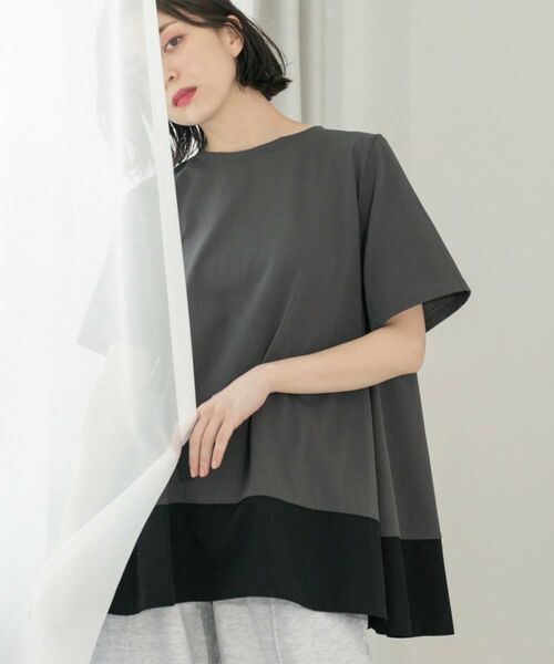 OPAQUE.CLIP / オペーク ドット クリップ カットソー | Aラインドッキングカットソー【洗濯機洗い可】 | 詳細17