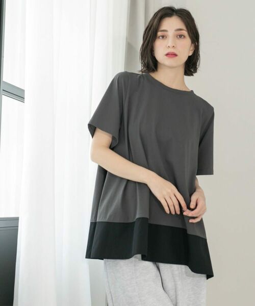 OPAQUE.CLIP / オペーク ドット クリップ カットソー | Aラインドッキングカットソー【洗濯機洗い可】 | 詳細18