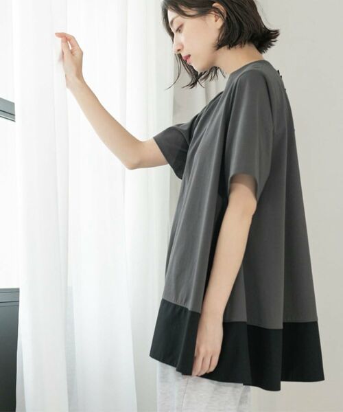 OPAQUE.CLIP / オペーク ドット クリップ カットソー | Aラインドッキングカットソー【洗濯機洗い可】 | 詳細19