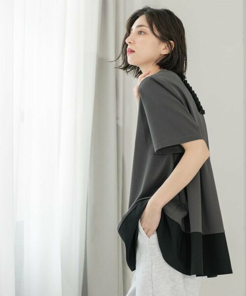 OPAQUE.CLIP / オペーク ドット クリップ カットソー | Aラインドッキングカットソー【洗濯機洗い可】 | 詳細22