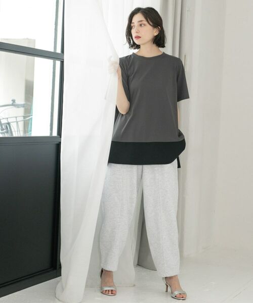 OPAQUE.CLIP / オペーク ドット クリップ カットソー | Aラインドッキングカットソー【洗濯機洗い可】 | 詳細24