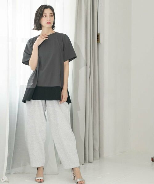 OPAQUE.CLIP / オペーク ドット クリップ カットソー | Aラインドッキングカットソー【洗濯機洗い可】 | 詳細25