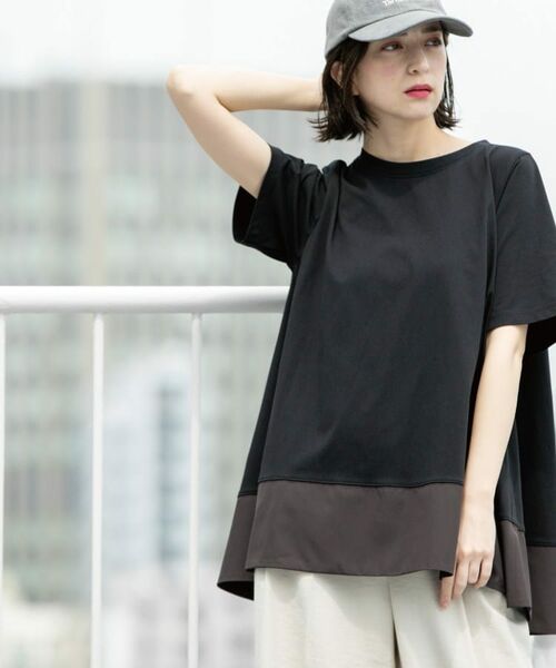 OPAQUE.CLIP / オペーク ドット クリップ カットソー | Aラインドッキングカットソー【洗濯機洗い可】 | 詳細30