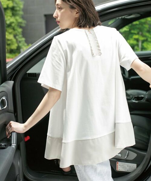 OPAQUE.CLIP / オペーク ドット クリップ カットソー | Aラインドッキングカットソー【洗濯機洗い可】 | 詳細5